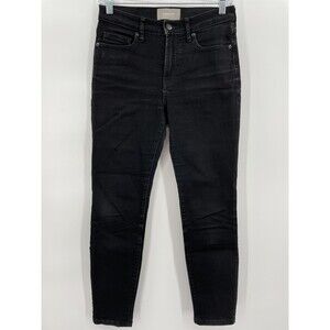 EVERLANE The Mid Rise Skinny Ankle Jeans Black Size 27